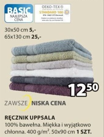 JYSK Ręcznik uppsala 50x90cm oferta