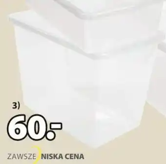 JYSK Pojemnik do przechowywania basic box 80l 40x60x43cm oferta