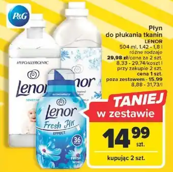 Carrefour P&G Płyn do płukania tkanin Lenor 504ml, 1,42-1,8l oferta