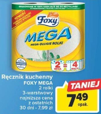 Carrefour Foxy Mega Ręcznik kuchenny 2 rolki oferta