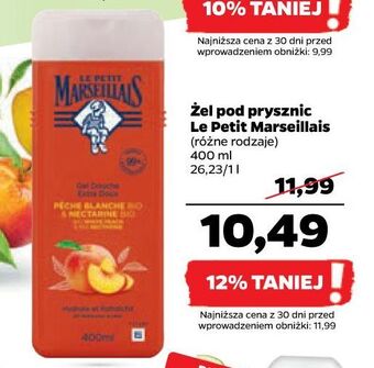 Netto Żel pod prysznic biała brzoskwinia i nektarynka le petit marseillais oferta