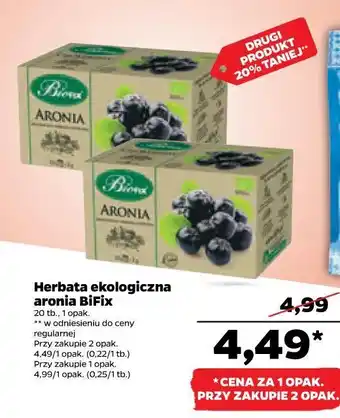Netto Herbatka owocowa aronia bifix classic oferta