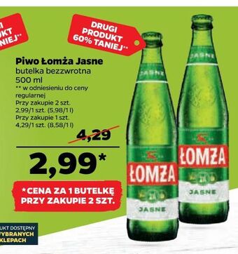 Netto Piwo łomża jasne (dawniej export) oferta