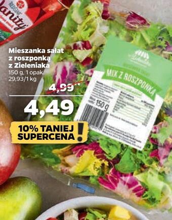 Mix sałat z roszponką z zieleniaka netto