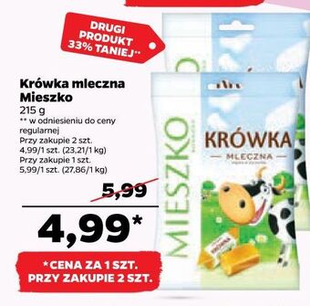 Netto Cukierki krówka mleczna mieszko krówka oferta