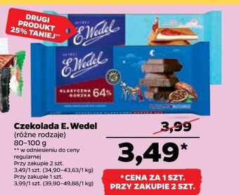 Netto Czekolada gorzka klasyczna 64% e. wedel oferta