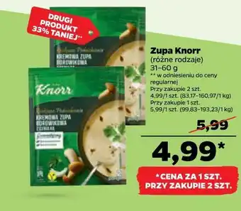 Netto Kremowa zupa borowikowa z cebulką knorr rozkosze podniebienia oferta