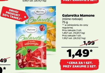 Netto Galaretka o smaku wiśniowym mamone oferta
