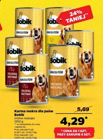 Netto Karma dla psa z wołowiną i warzywami bobik oferta