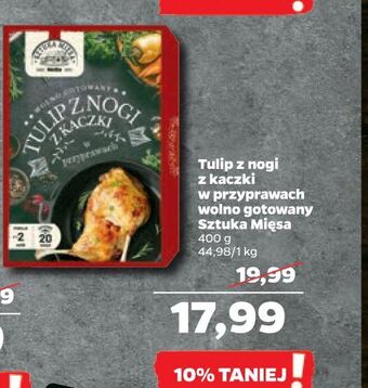 Netto Tulip z nogi kaczki w przyprawach wolno gotowany sztuka mięsa netto oferta