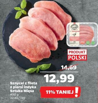 Netto Sznycel z fileta piersi indyka sztuka mięsa netto oferta