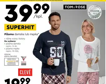 Biedronka Piżama damska s-xl tom & rose oferta