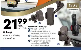 Biedronka Uchwyt samochodowy na telefon pch-02 setty oferta
