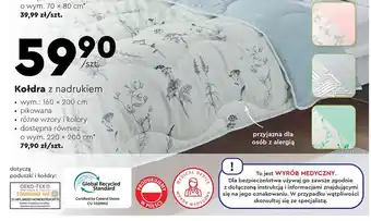 Biedronka Kołdra z nadrukiem 160 x 200 cm smukee oferta