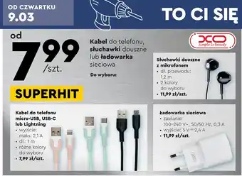 Biedronka Kabel do telefonu micro-usb 1 m xo oferta