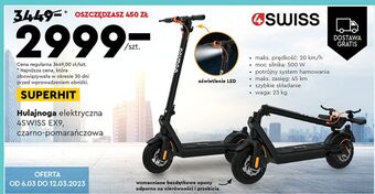 Biedronka Hulajnoga elektryczna ex9 czarno-pomarańczowa 4swiss oferta