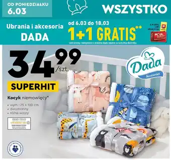 Biedronka Kocyk niemowlęcy dada oferta