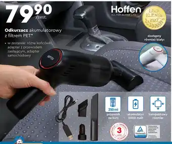 Biedronka Odkurzacz akumulatorowy z filtrem pet hoffen oferta