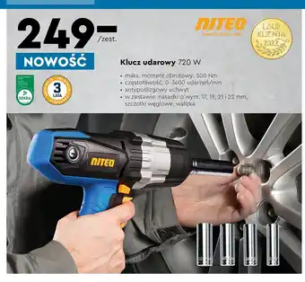 Biedronka Klucz udarowy 20 v niteo tools oferta