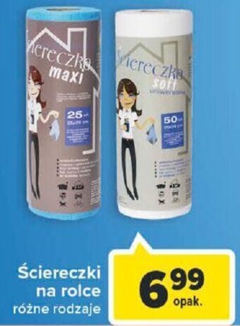 Carrefour Ściereczki na rolce oferta