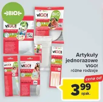 Carrefour Vigo! Artykuły jednorazowe oferta