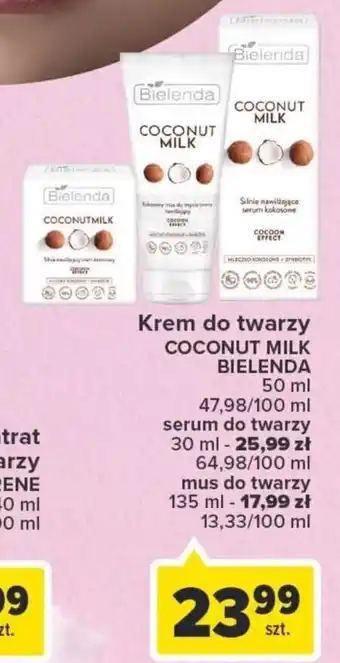 Carrefour Bielenda Krem do twarzy Coconut Milk 50ml oferta