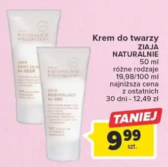 Carrefour Ziaja Naturalnie Krem do twarzy 50ml oferta