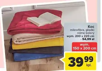 Carrefour Koc mikrofibra 200 x 220 cm oferta
