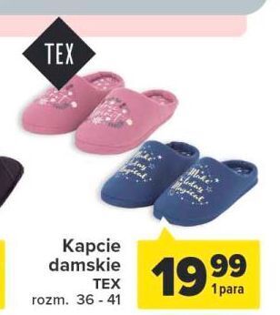 Carrefour Kapcie damskie 36-41 tex oferta