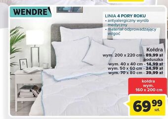 Carrefour Kołdra 4 pory roku 220 x 200 cm wendre oferta
