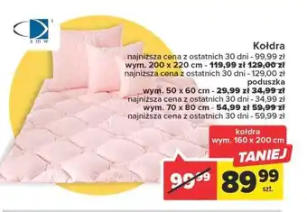 Carrefour Kołdra pierze 160 x 200 cm amw oferta