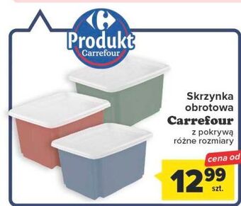 Carrefour Skrzynka obrotowa z pokrywką 15 l carrefour oferta