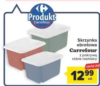 Carrefour Skrzynka obrotowa z pokrywką 30 l carrefour oferta