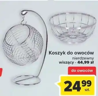 Carrefour Kosz na owoce nierdzewny oferta