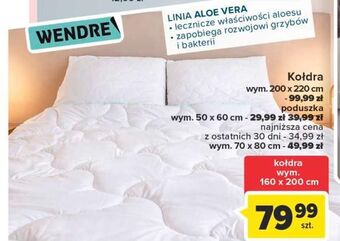 Carrefour Kołdra aloe vera 220 x 200 cm wendre oferta