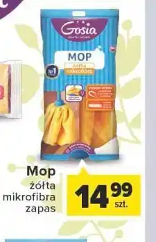 Carrefour Mop paskowy z mikrofibry żółty - zapas gosia oferta