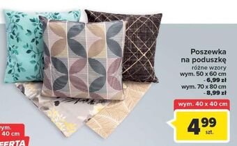 Carrefour Poszewka na poduszkę 40 x cm oferta