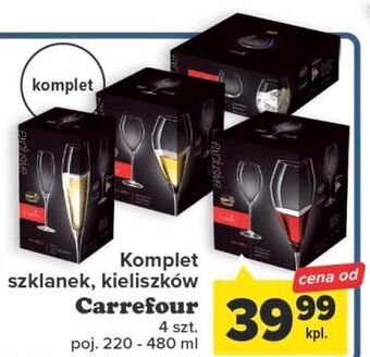 Carrefour Kieliszki do szampana 240 ml carrefour oferta