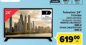 Telewizor 24" 24wl1a63dg toshiba