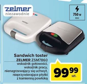Carrefour Sandwich inox zsm7860 zelmer oferta