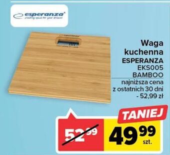 Carrefour Waga kuchenna eks005 bambus esperanza oferta