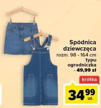 Carrefour Spodnica ogrodniczka dziewczęca 98-164 cm oferta
