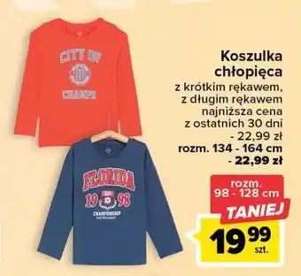 Carrefour Koszulka chłopięca z krótkim rękawem 98-128 cm oferta