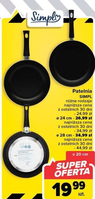 Carrefour Patelnia 28 cm simpl oferta