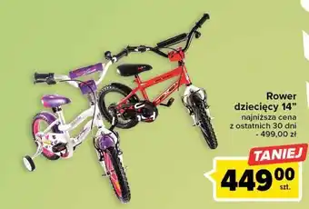 Carrefour Rowerek dziecięcy 14" oferta