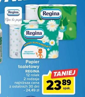 Carrefour Papier toaletowy rumiankowy regina oferta