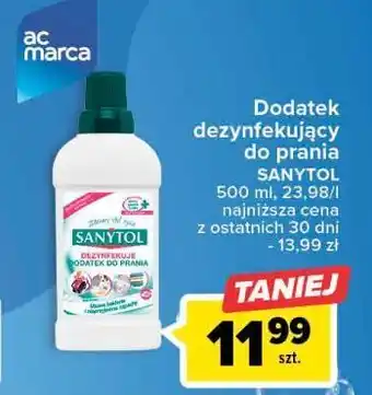 Carrefour Płyn dodatek dezynfekujący do prania sanytol oferta