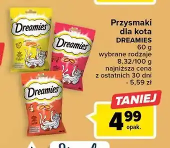 Carrefour Przysmak dla kota z kaczką dreamies oferta