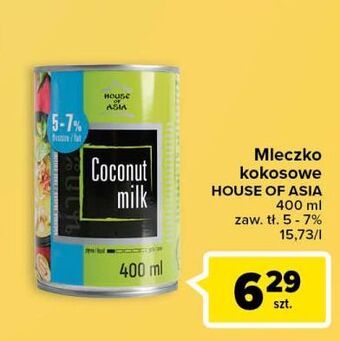 Carrefour Mleczko kokosowe 5-7% house of asia oferta