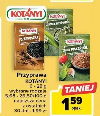 Carrefour Zioła toskańskie kotanyi oferta